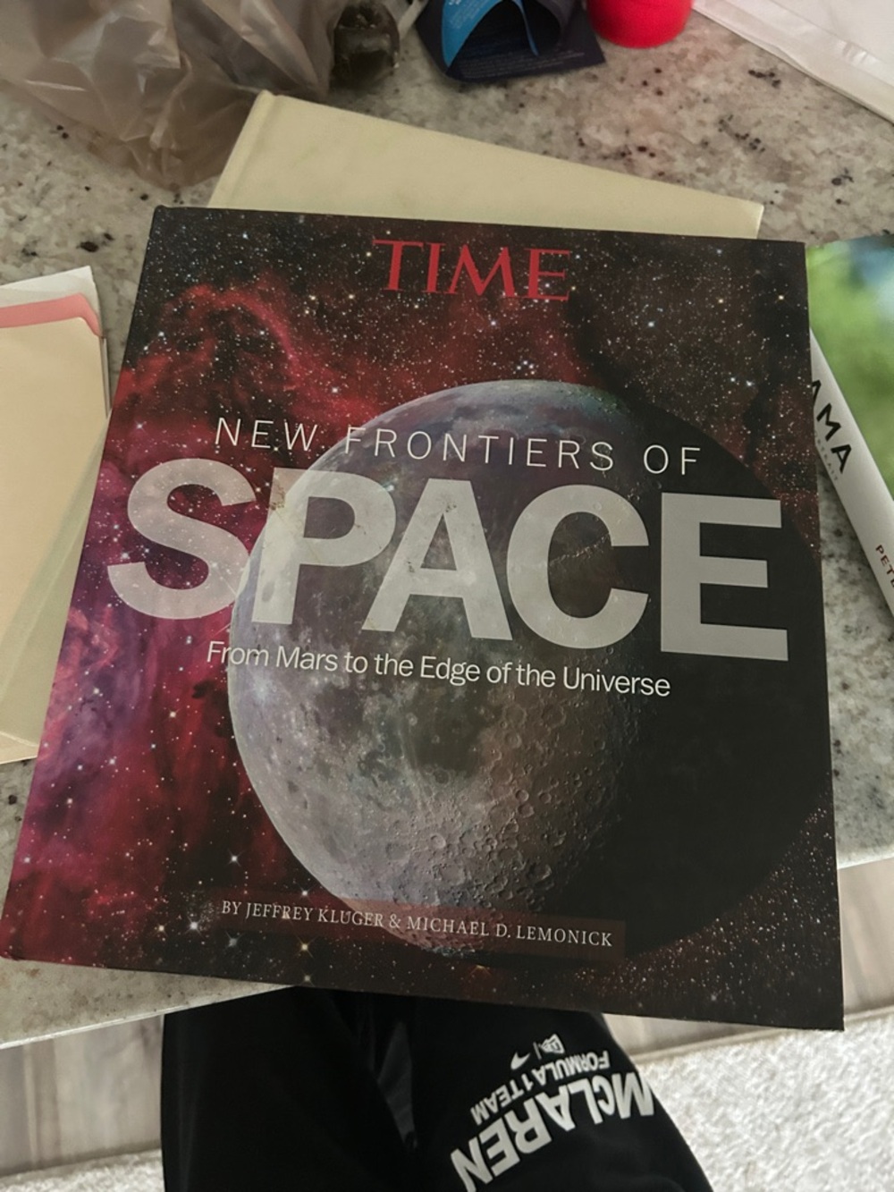 New Frontiers of Space Hardcover Book - Black/Red Cover